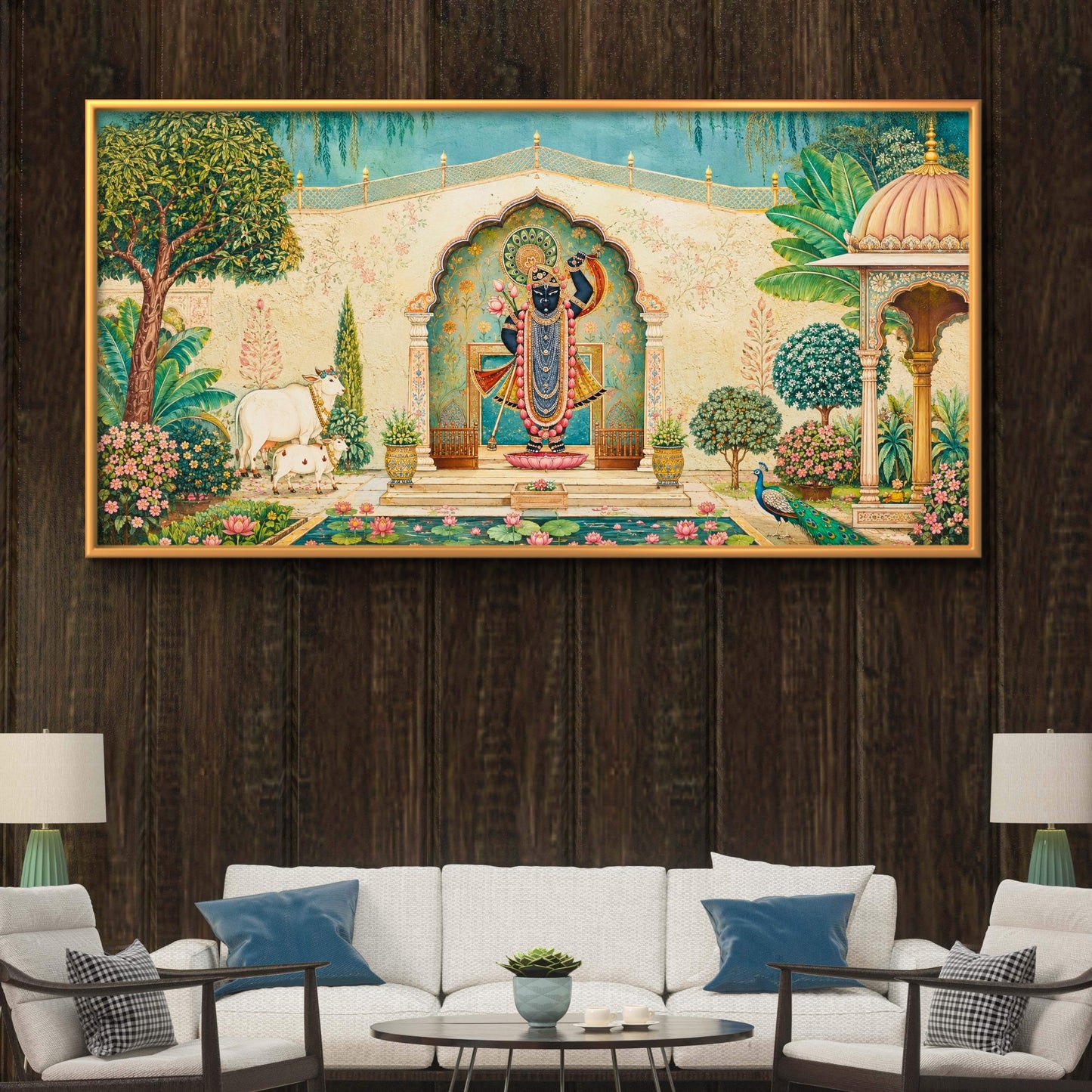 Traditional Pichwai Shrinathji Premium Canvas Painting - Buy Online | Decor By Neon