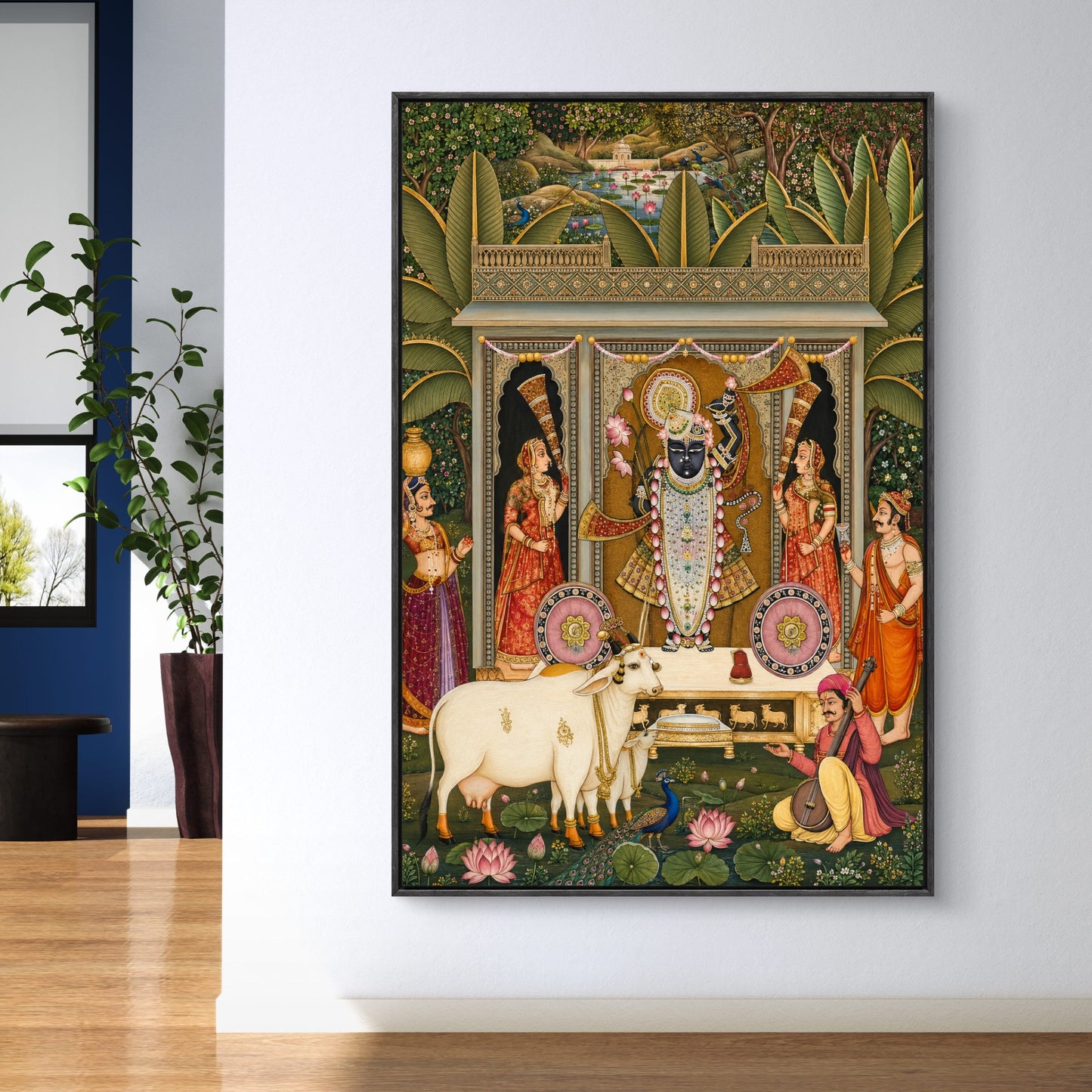 Traditional Pichwai Shrinathji Premium Canvas Painting - Buy Online | Decor By Neon