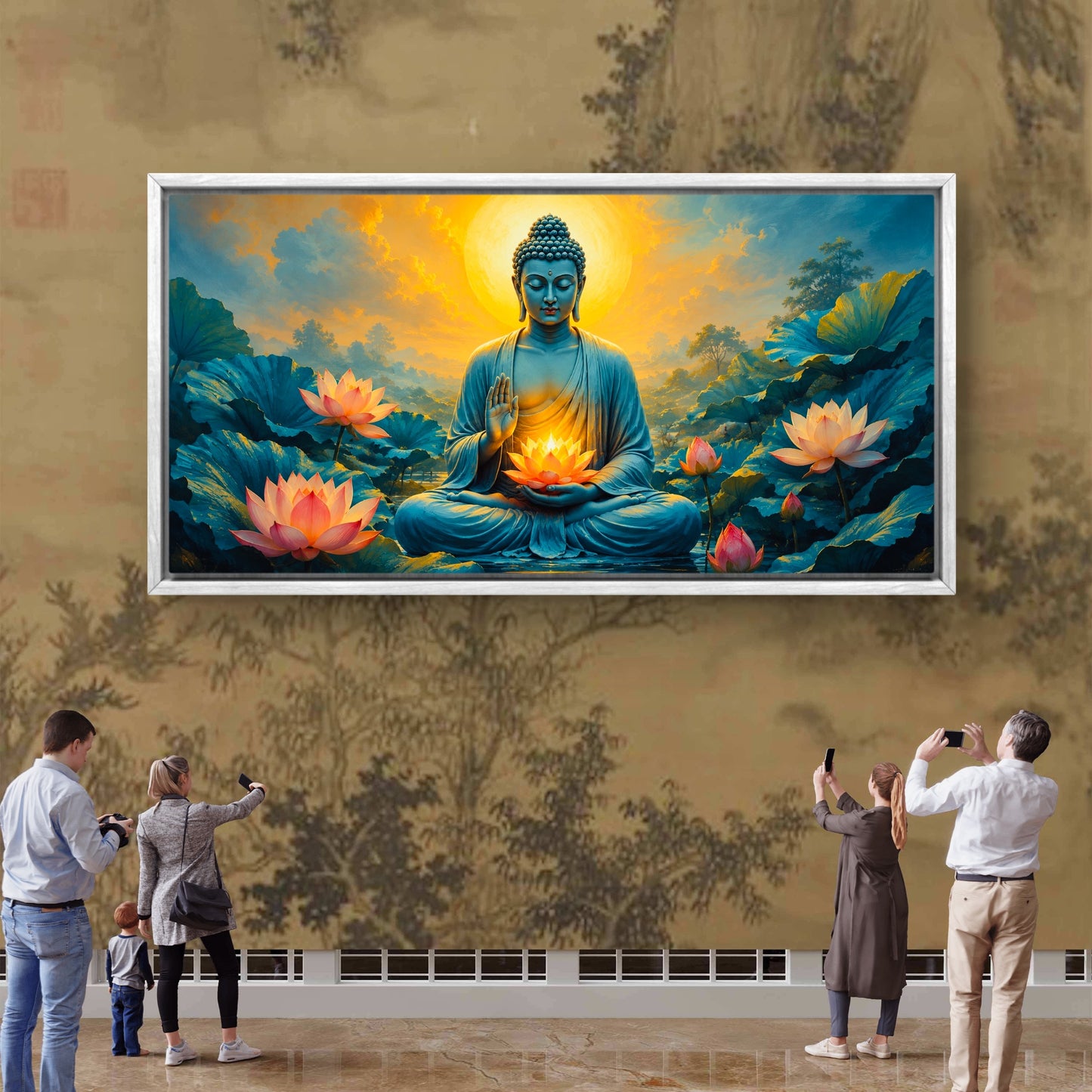 Lord Buddha Premium Canvas Painting - Buy Online | Decor By Neon