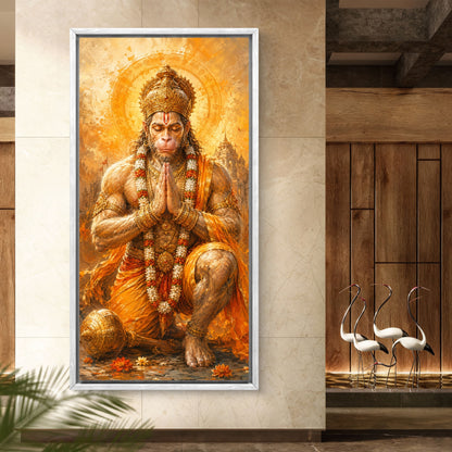 Lord Hanuman Premium Canvas Painting