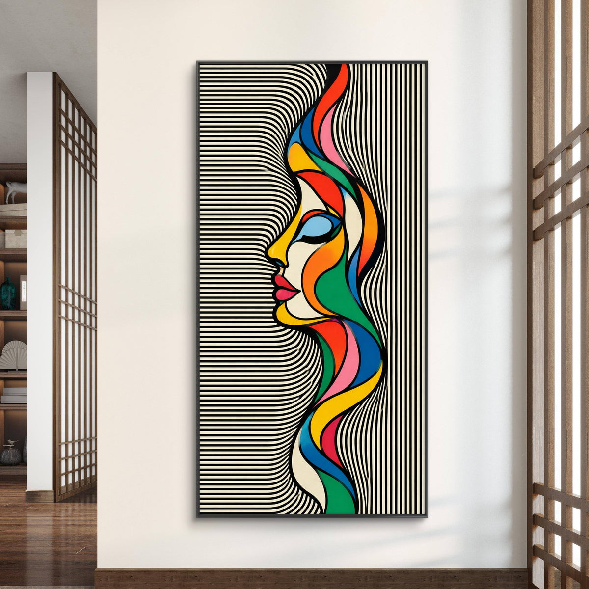 Modern Interiors Portrait Premium Canvas Painting - Buy Online | Decor By Neon