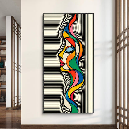 Modern Interiors Portrait Premium Canvas Painting
