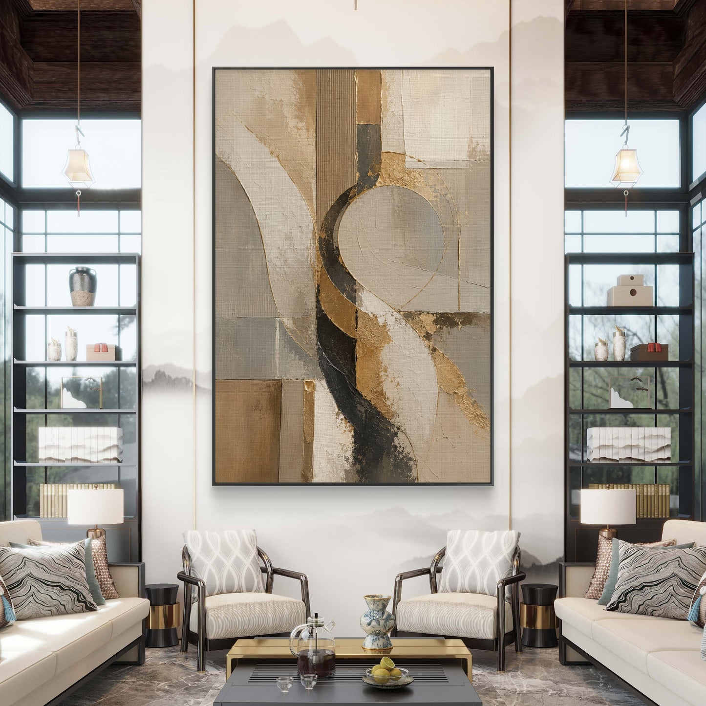 Luxury Neutral Premium Canvas Painting - Buy Online | Decor By Neon