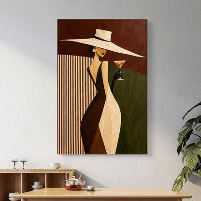 Modern Interiors Portrait Premium Canvas Painting