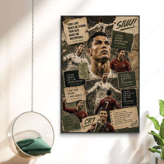 Cristiano Ronaldo Premium Canvas Painting - Canvas Wall Art | Decor By Neon