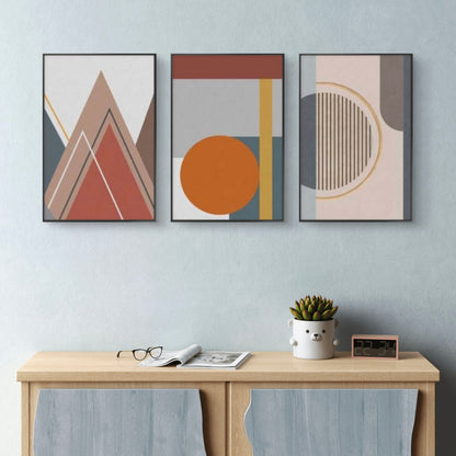Set of 3 Abstract Art Premium Canvas Painting