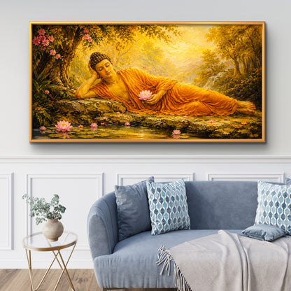 Lord Buddha Premium Canvas Painting