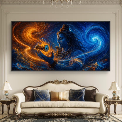 Lord Shiva Premium Canvas Painting
