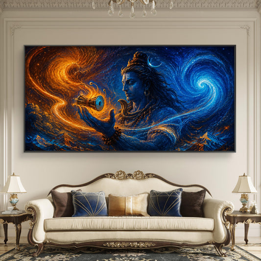 Lord Shiva Premium Canvas Painting - Canvas Wall Art | Decor By Neon