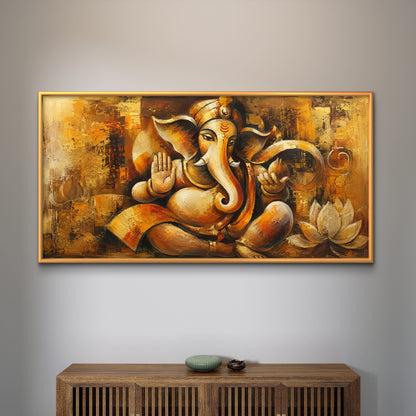 Lord Ganesha Premium Canvas Painting
