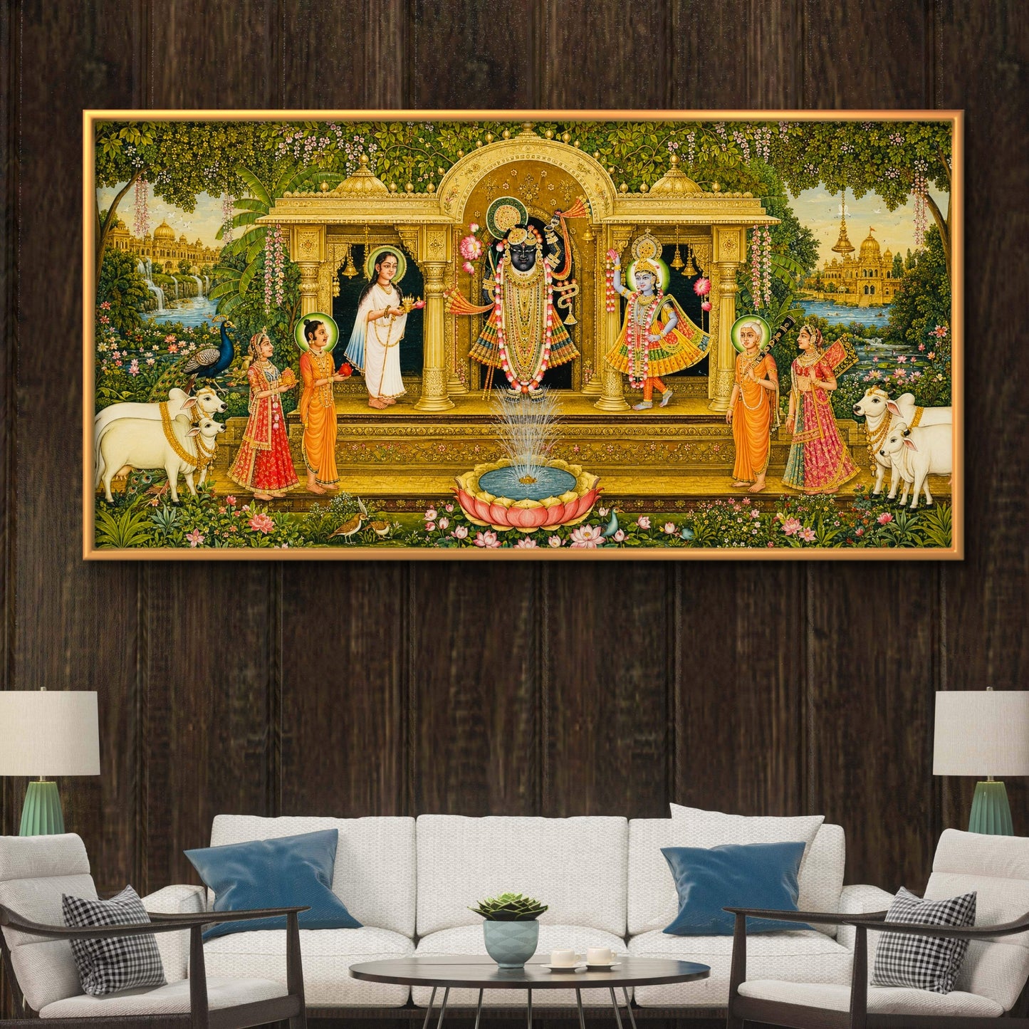Traditional Pichwai Shrinathji Premium Canvas Painting - Buy Online | Decor By Neon