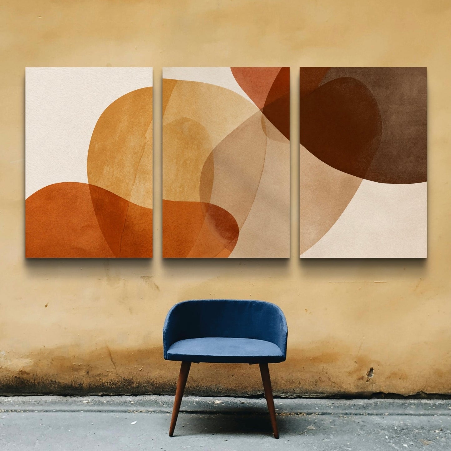 Set of 3 Abstract Art Premium Canvas Painting - Buy Online | Decor By Neon