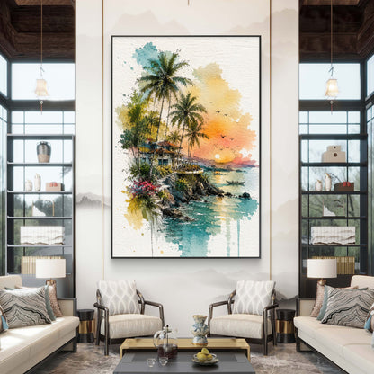Modern Interiors Portrait Premium Canvas Painting