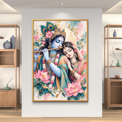 Radha Krishna Premium Canvas Painting