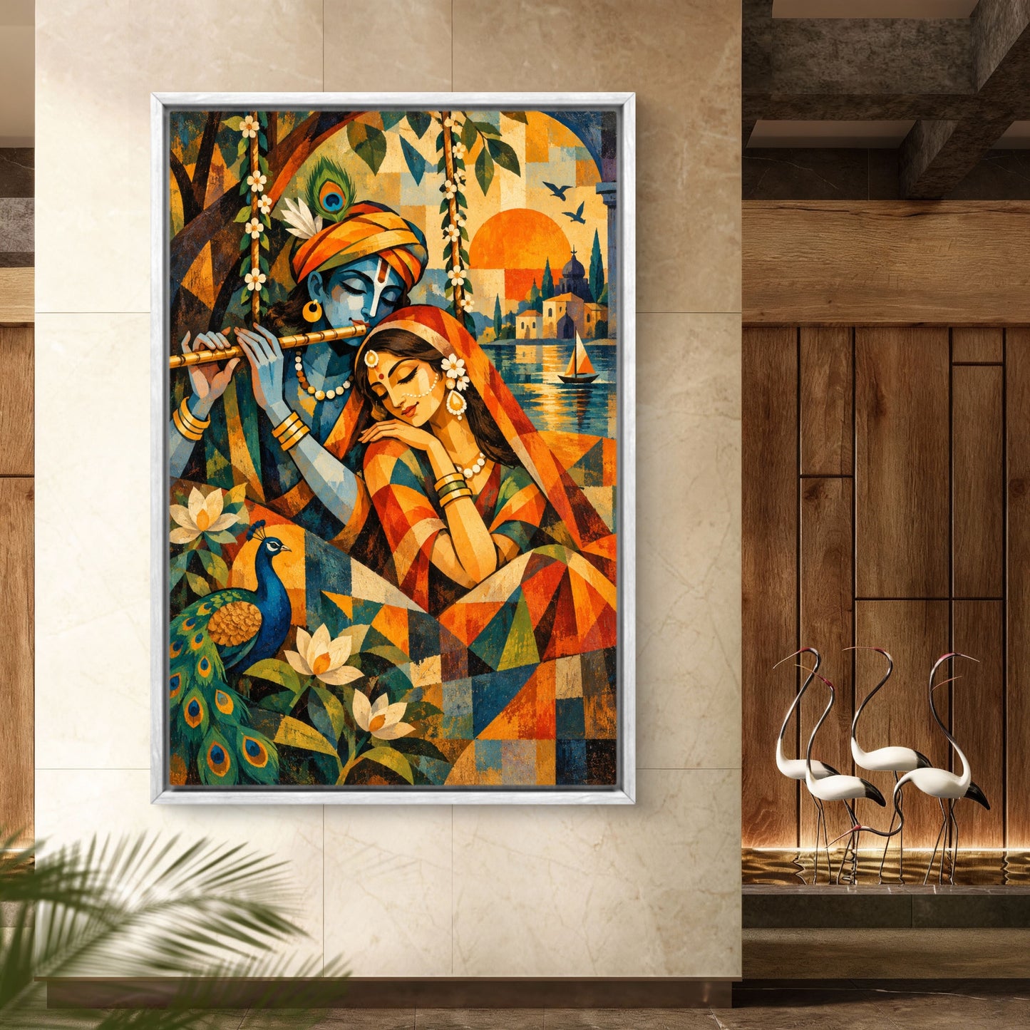 Radha Krishna Premium Canvas Painting - Buy Online | Decor By Neon