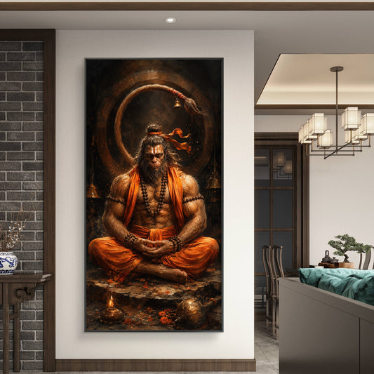 Lord Hanuman Premium Canvas Painting - Canvas Wall Art | Decor By Neon