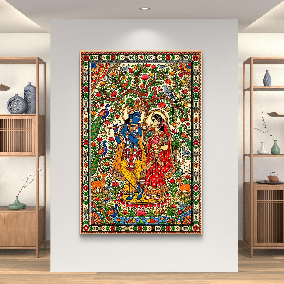 Radha Krishna Premium Canvas Painting - Buy Online | Decor By Neon