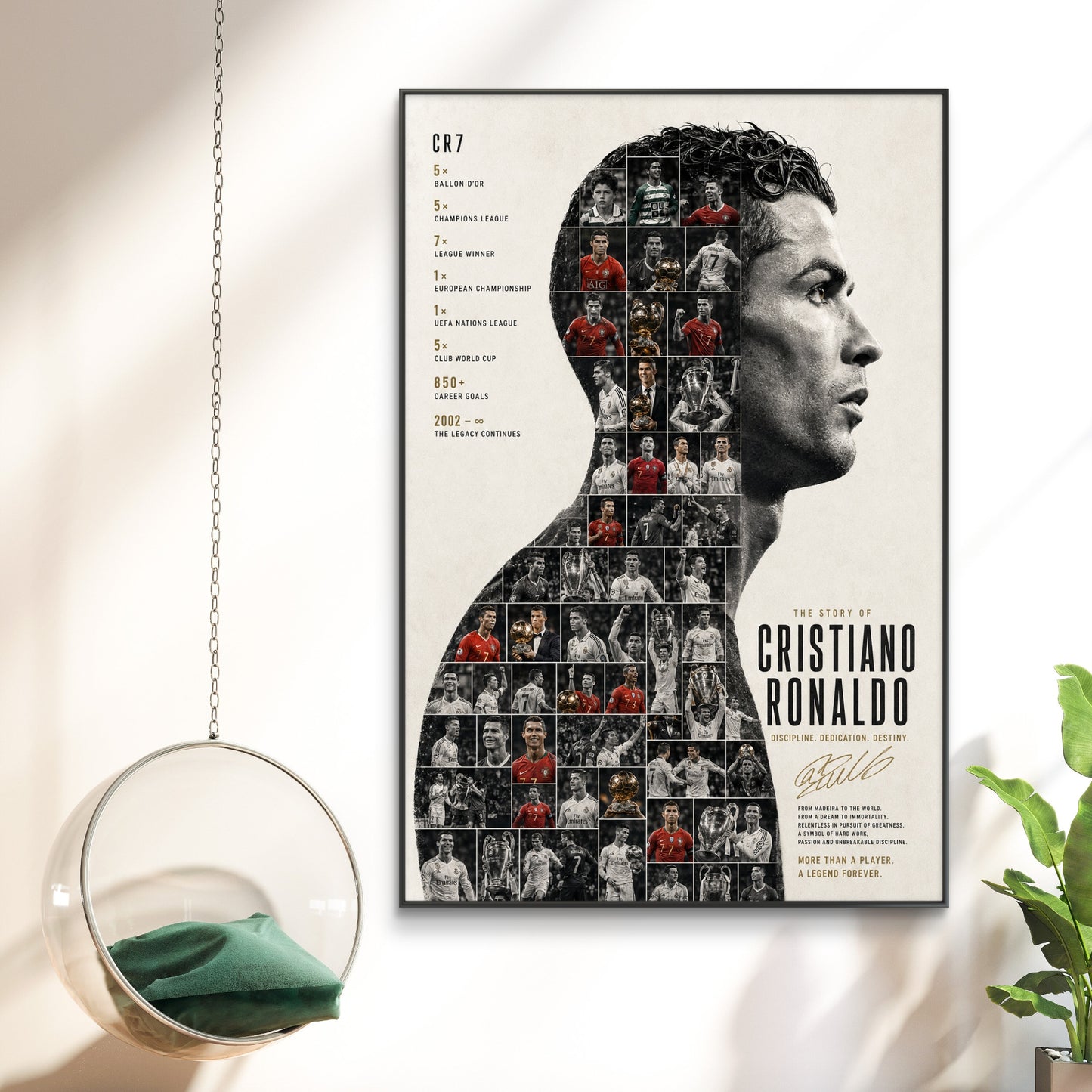 Cristiano Ronaldo Premium Canvas Painting - Buy Online | Decor By Neon