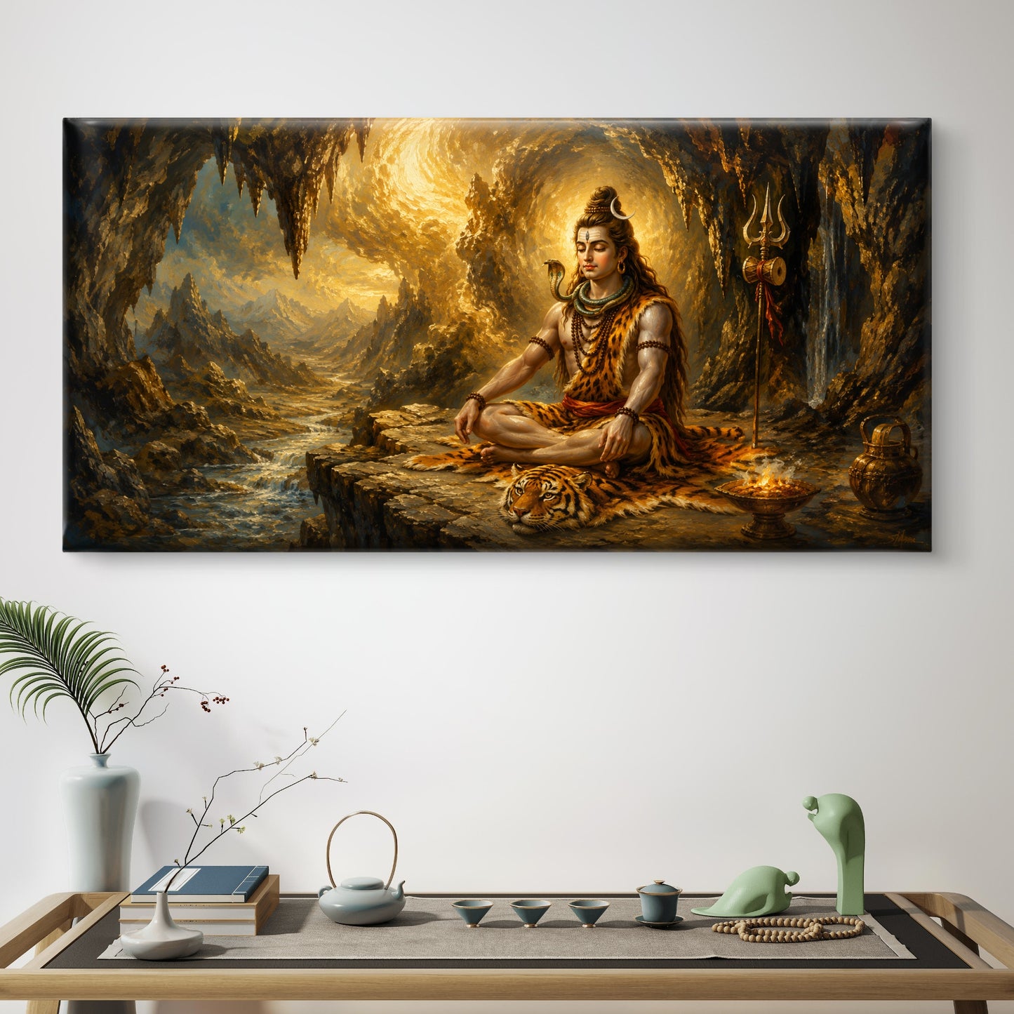 Lord Shiva Premium Canvas Painting - Buy Online | Decor By Neon