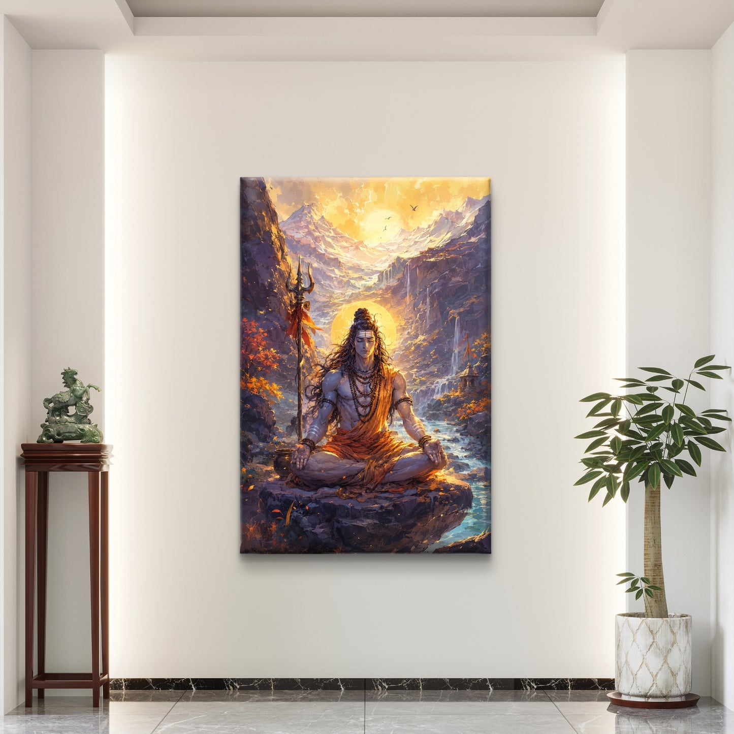 Lord Shiva Premium Canvas Painting - Buy Online | Decor By Neon