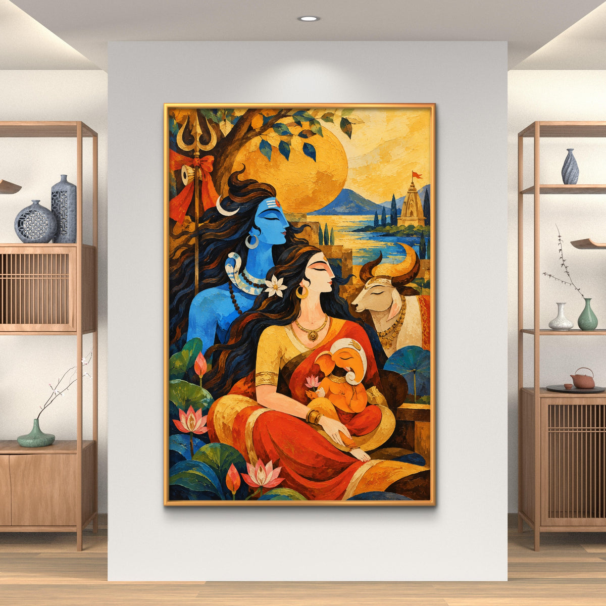 Lord Shiva Premium Canvas Painting - Buy Online | Decor By Neon