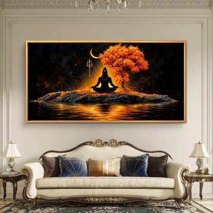 Lord Shiva Premium Canvas Painting