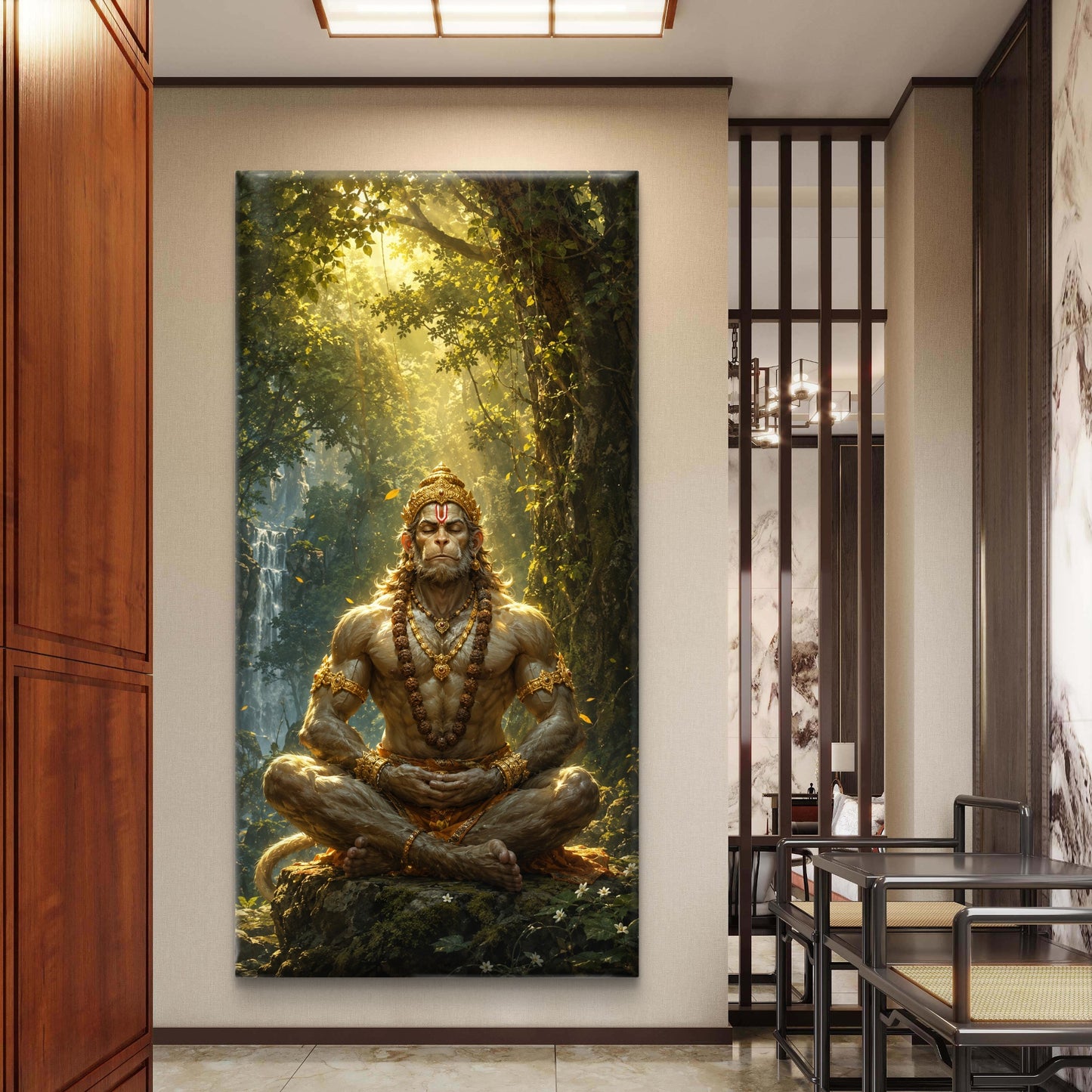Lord Hanuman Premium Canvas Painting - Buy Online | Decor By Neon