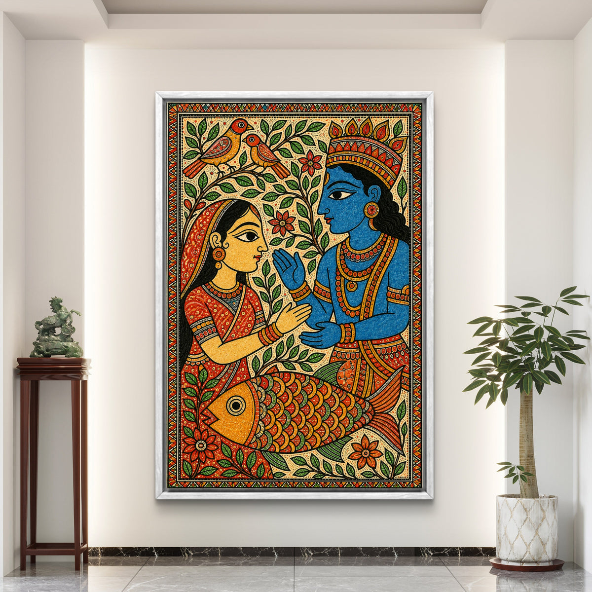 Radha Krishna Premium Canvas Painting - Buy Online | Decor By Neon