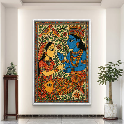 Radha Krishna Premium Canvas Painting