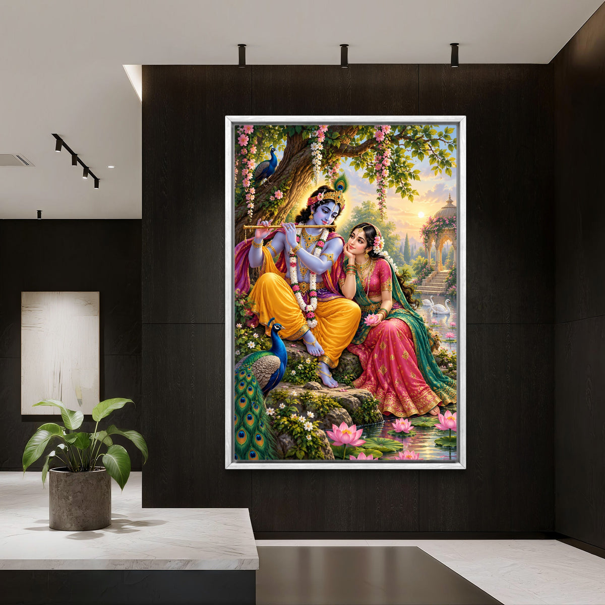 Radha Krishna Premium Canvas Painting - Buy Online | Decor By Neon