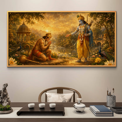Lord Hanuman Premium Canvas Painting