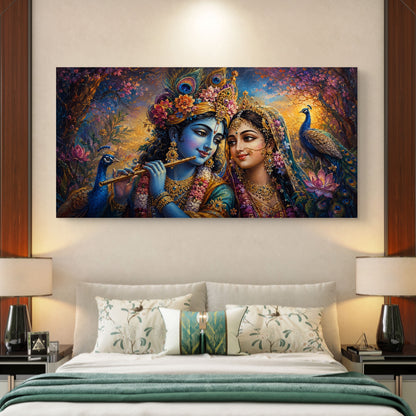 Radha Krishna Premium Canvas Painting