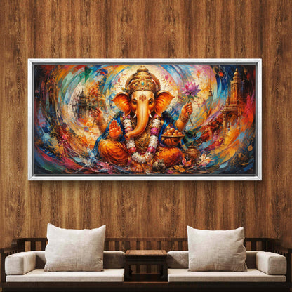 Lord Ganesha Premium Canvas Painting
