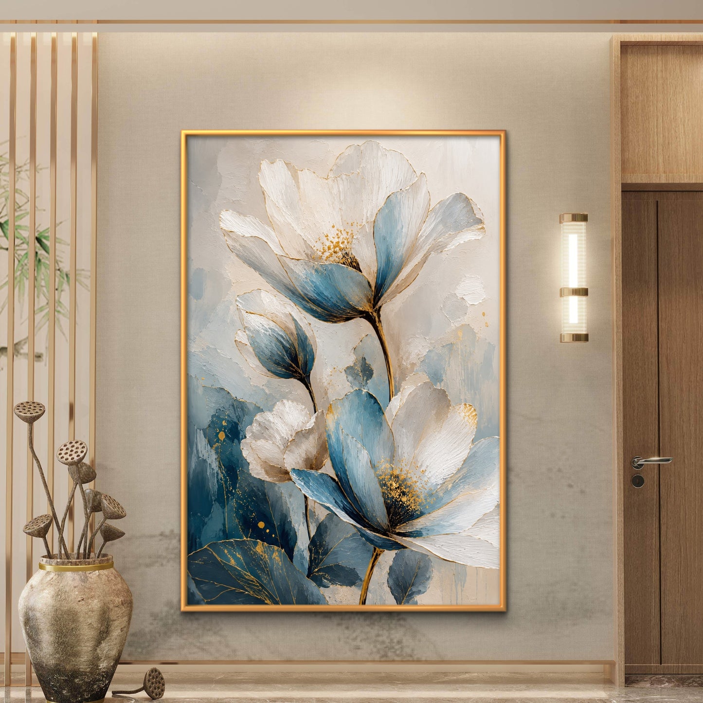 Botanical Luxury Premium Canvas Painting - Buy Online | Decor By Neon