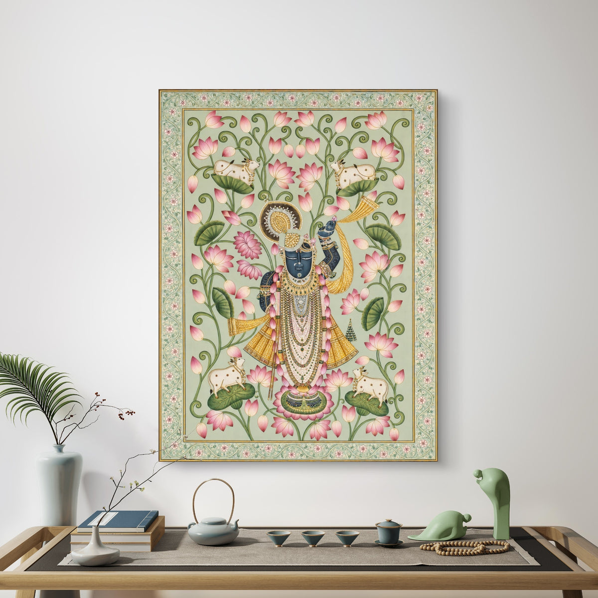 Traditional Pichwai Shrinathji Premium Canvas Painting - Buy Online | Decor By Neon