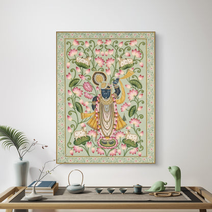 Traditional Pichwai Shrinathji Premium Canvas Painting