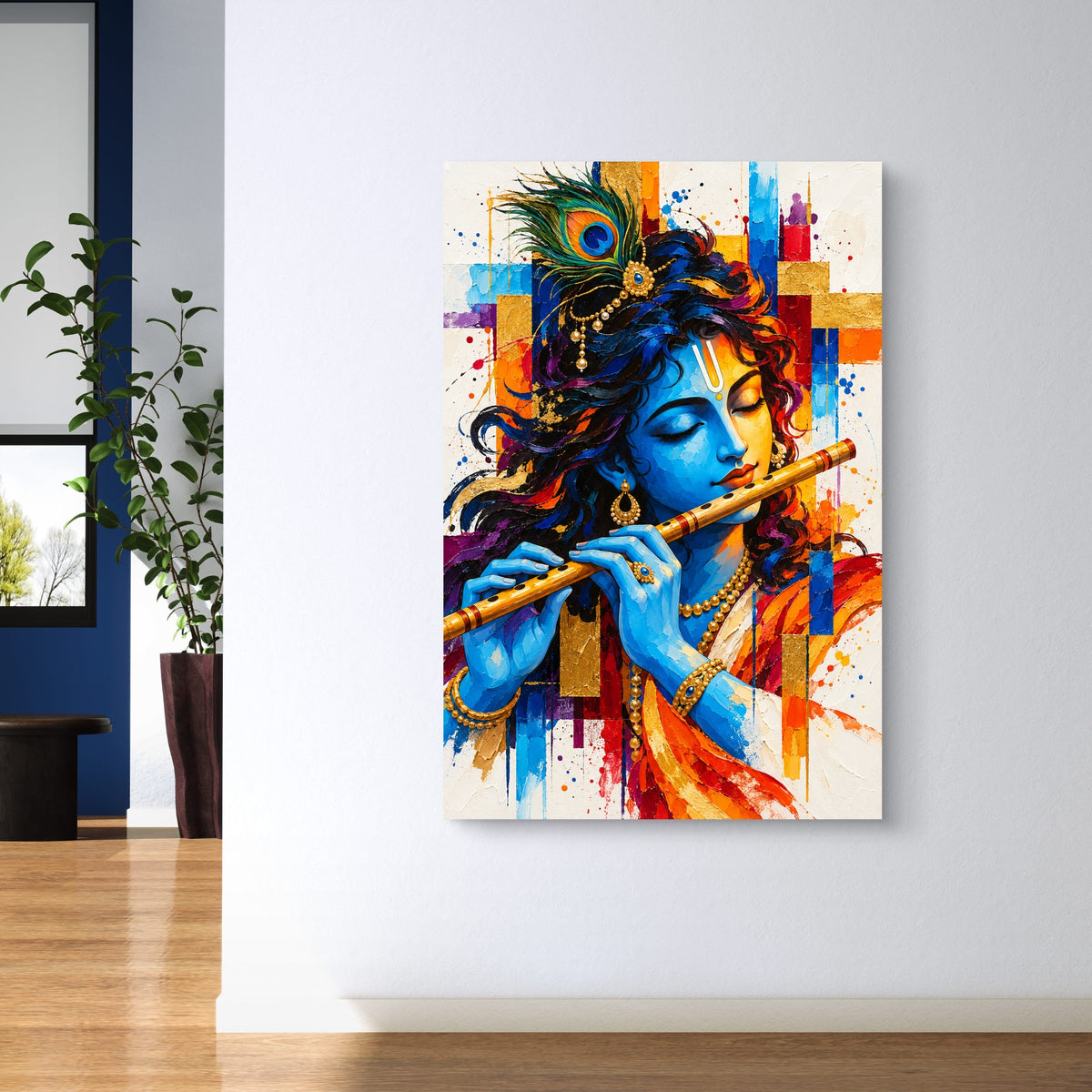 Lord Krishna Premium Canvas Painting - Buy Online | Decor By Neon