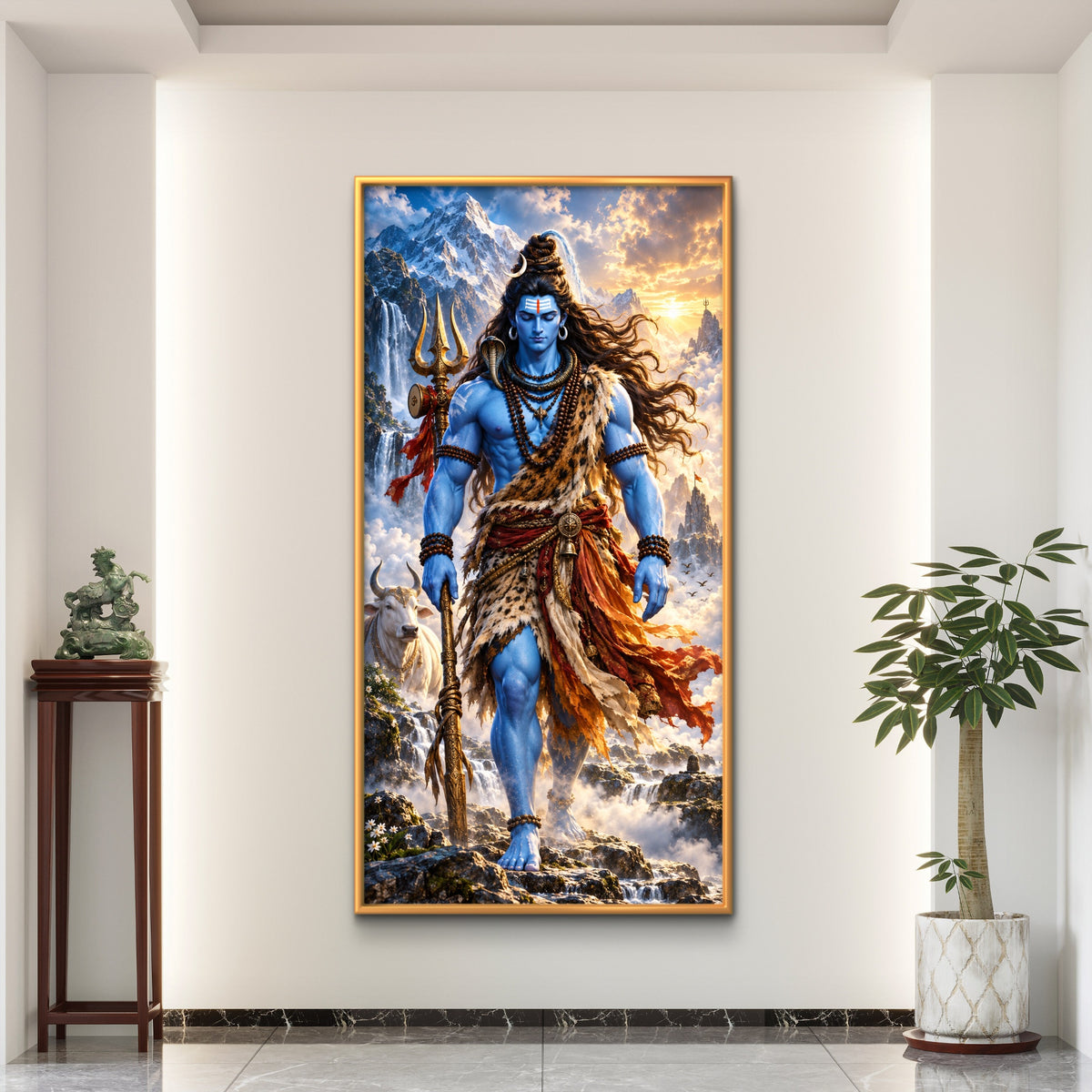 Lord Shiva Premium Canvas Painting - Buy Online | Decor By Neon