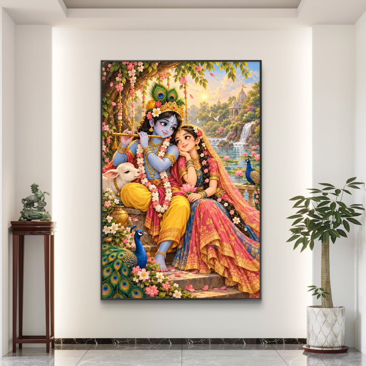 Radha Krishna Premium Canvas Painting - Buy Online | Decor By Neon