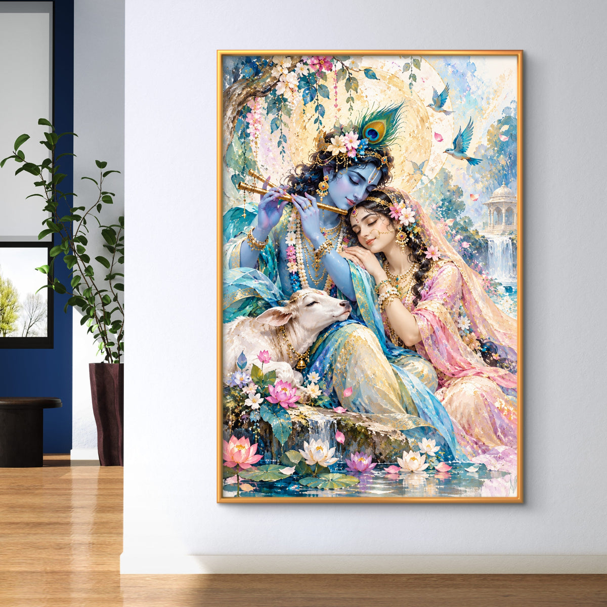 Radha Krishna Premium Canvas Painting - Buy Online | Decor By Neon