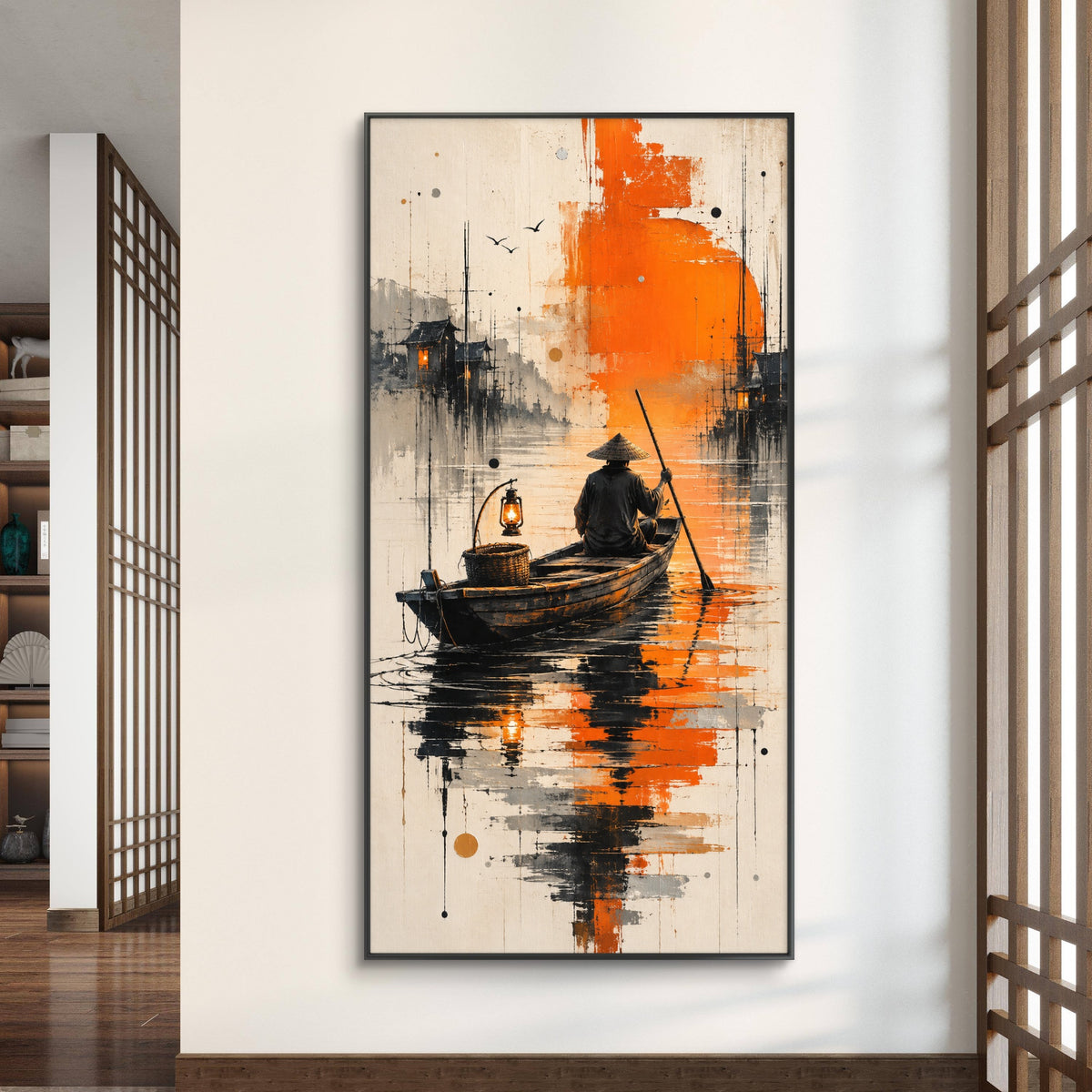 Modern Interiors Portrait Premium Canvas Painting - Buy Online | Decor By Neon
