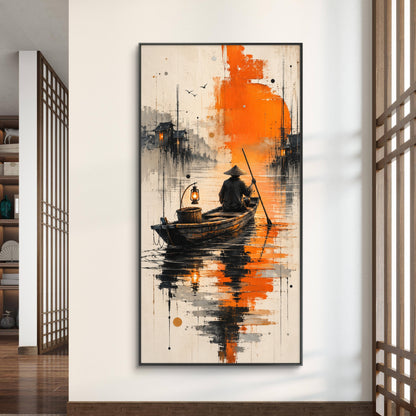 Modern Interiors Portrait Premium Canvas Painting