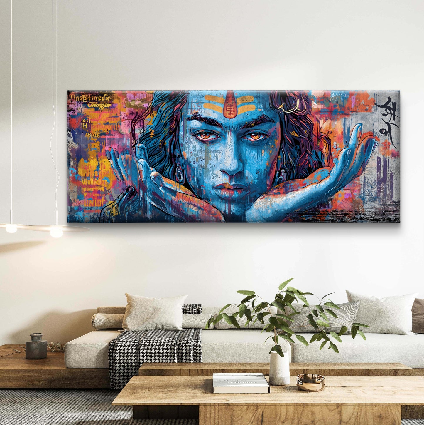 Rudra’s Gaze Wall Premium Canvas Wall Painting - Buy Online | Decor By Neon