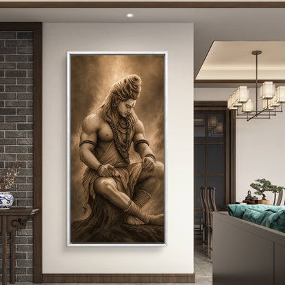 Lord Shiva Premium Canvas Painting