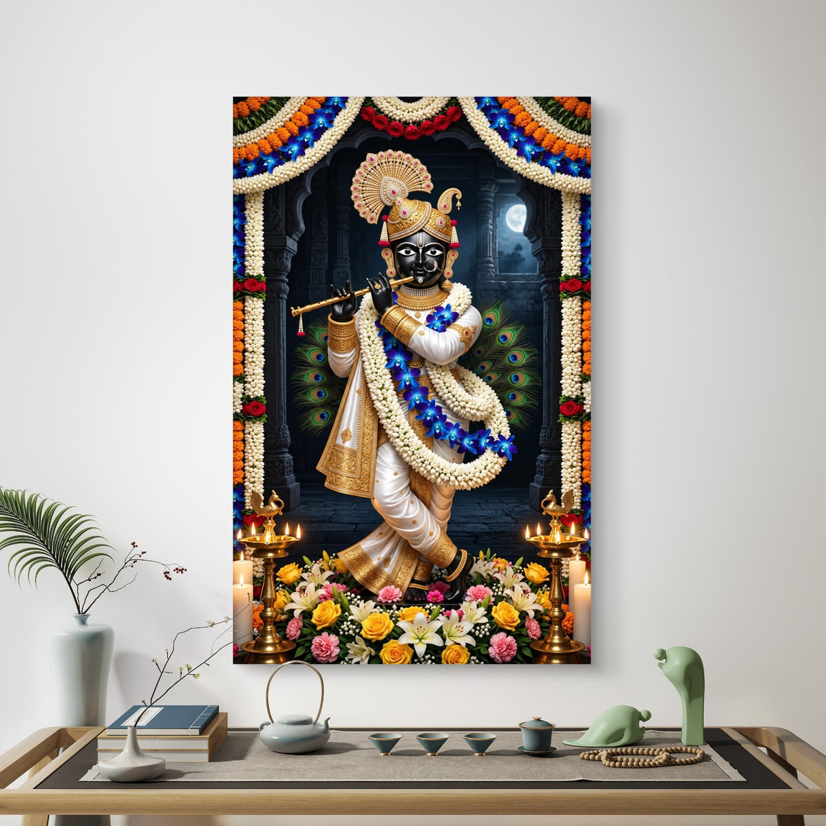Traditional Pichwai Shrinathji Premium Canvas Painting - Buy Online | Decor By Neon
