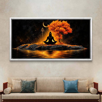 Lord Shiva Premium Canvas Painting