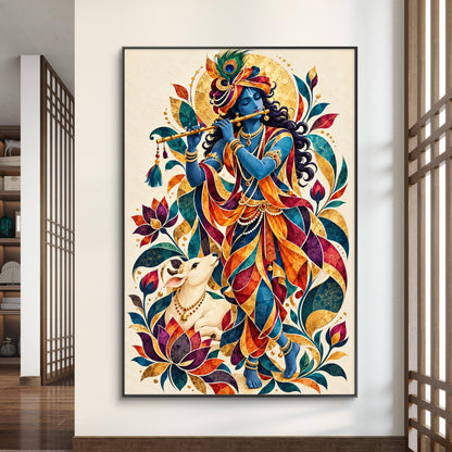 Lord Krishna Premium Canvas Painting