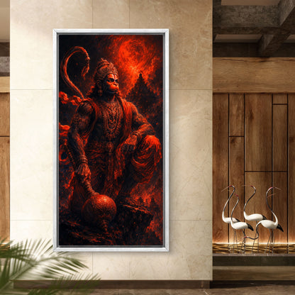 Lord Hanuman Premium Canvas Painting