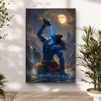 Lord Shiva Premium Canvas Painting