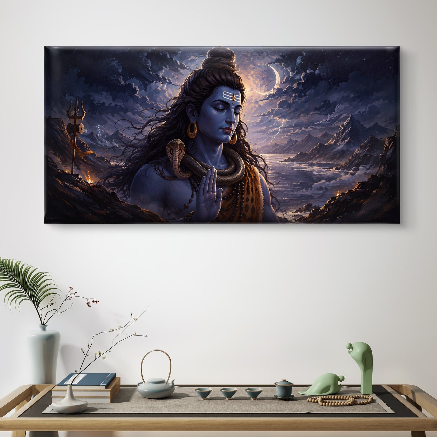 Lord Shiva Premium Canvas Painting - Buy Online | Decor By Neon